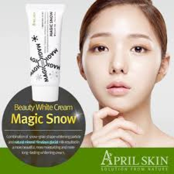 Photo1: April Magic Snow Whitening Cream (1)